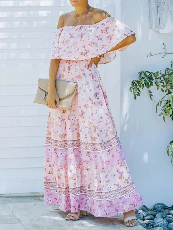 Women's Garden Muse Off-Shoulder Maxi Dress