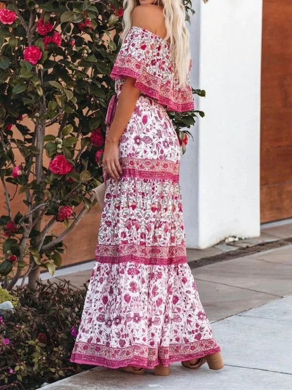Women's Garden Muse Off-Shoulder Maxi Dress