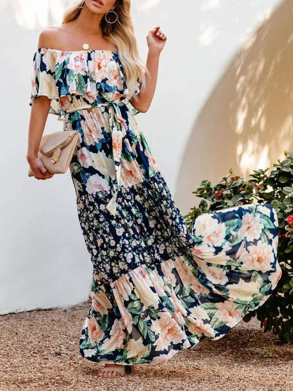 Women's Garden Muse Off-Shoulder Maxi Dress