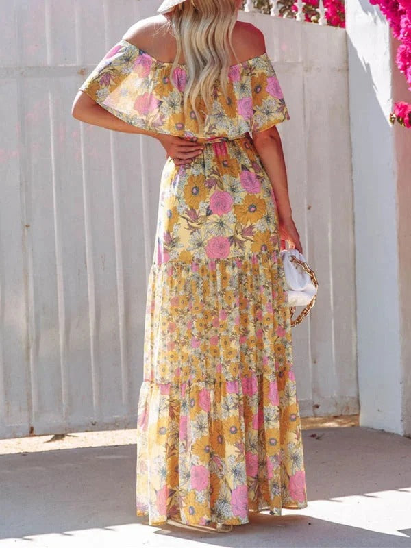 Women's Garden Muse Off-Shoulder Maxi Dress