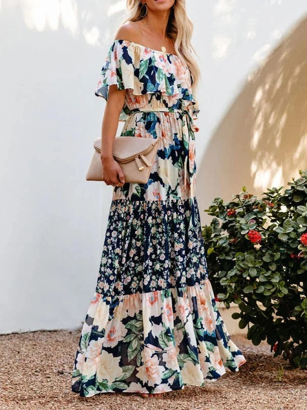 Women's Garden Muse Off-Shoulder Maxi Dress