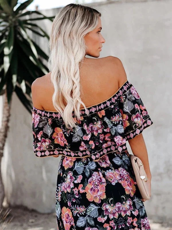 Women's Garden Muse Off-Shoulder Maxi Dress