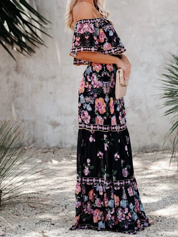 Women's Garden Muse Off-Shoulder Maxi Dress
