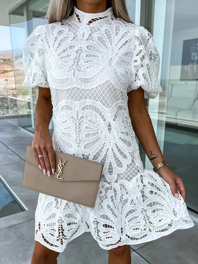 Women's Celestial Harmony Lace Mini Dress