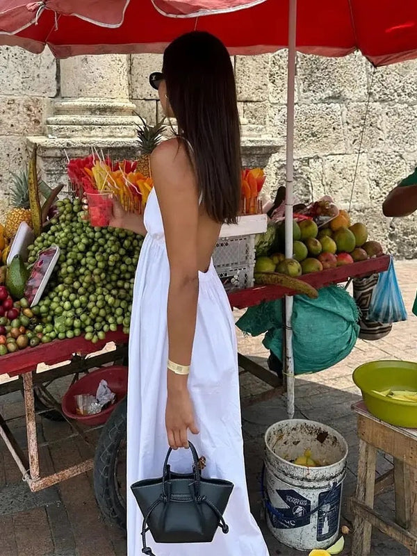 Women's Serene Escape Low-Back Maxi Dress