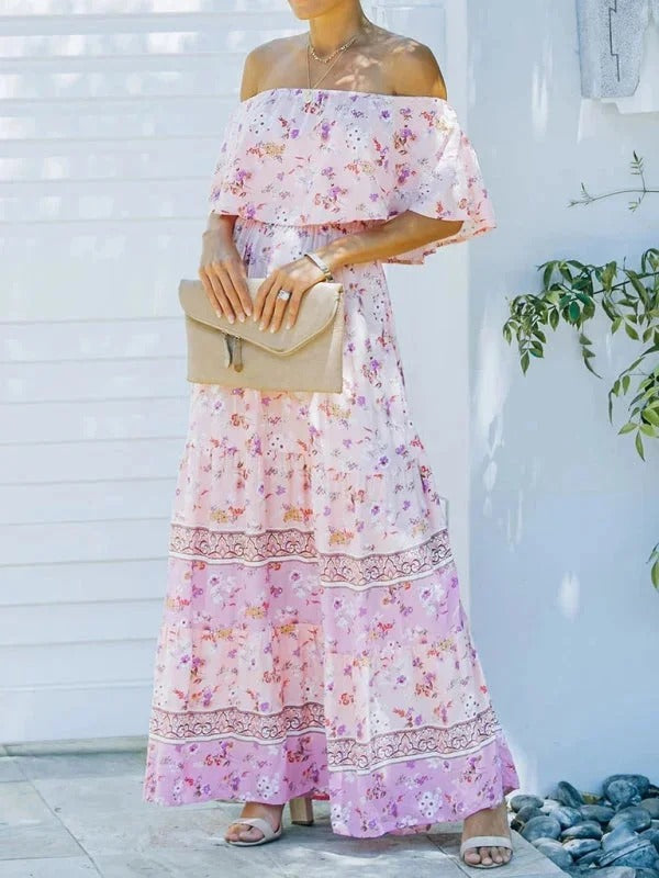 Women's Garden Muse Off-Shoulder Maxi Dress
