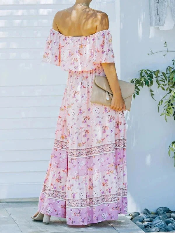 Women's Garden Muse Off-Shoulder Maxi Dress