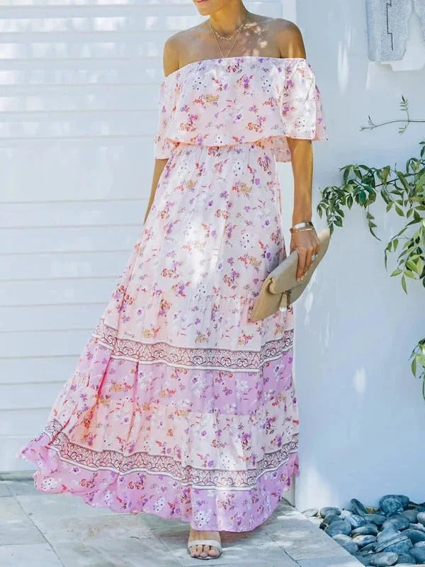Women's Garden Muse Off-Shoulder Maxi Dress