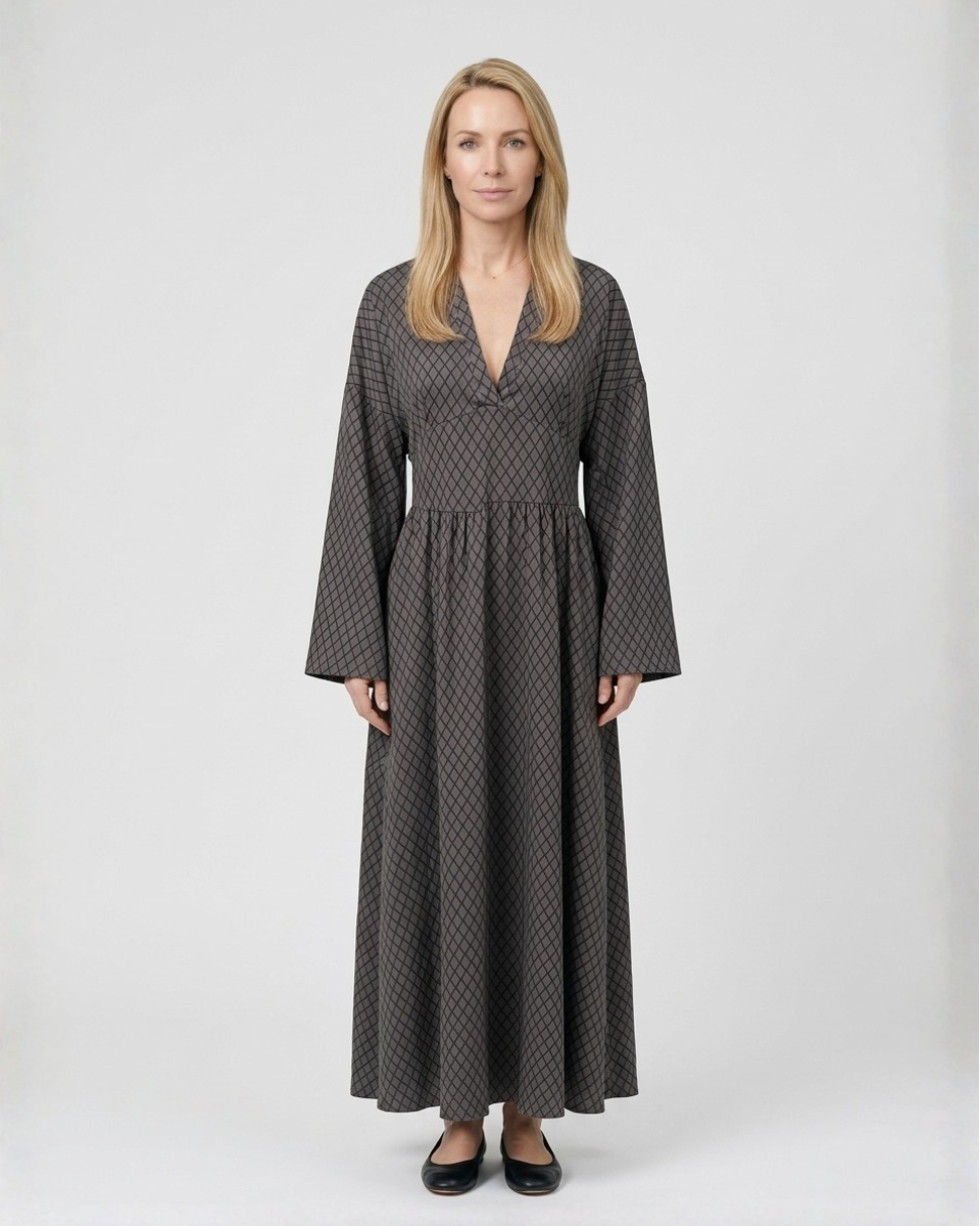 Women's Radiant Allure Long Sleeve Maxi Dress