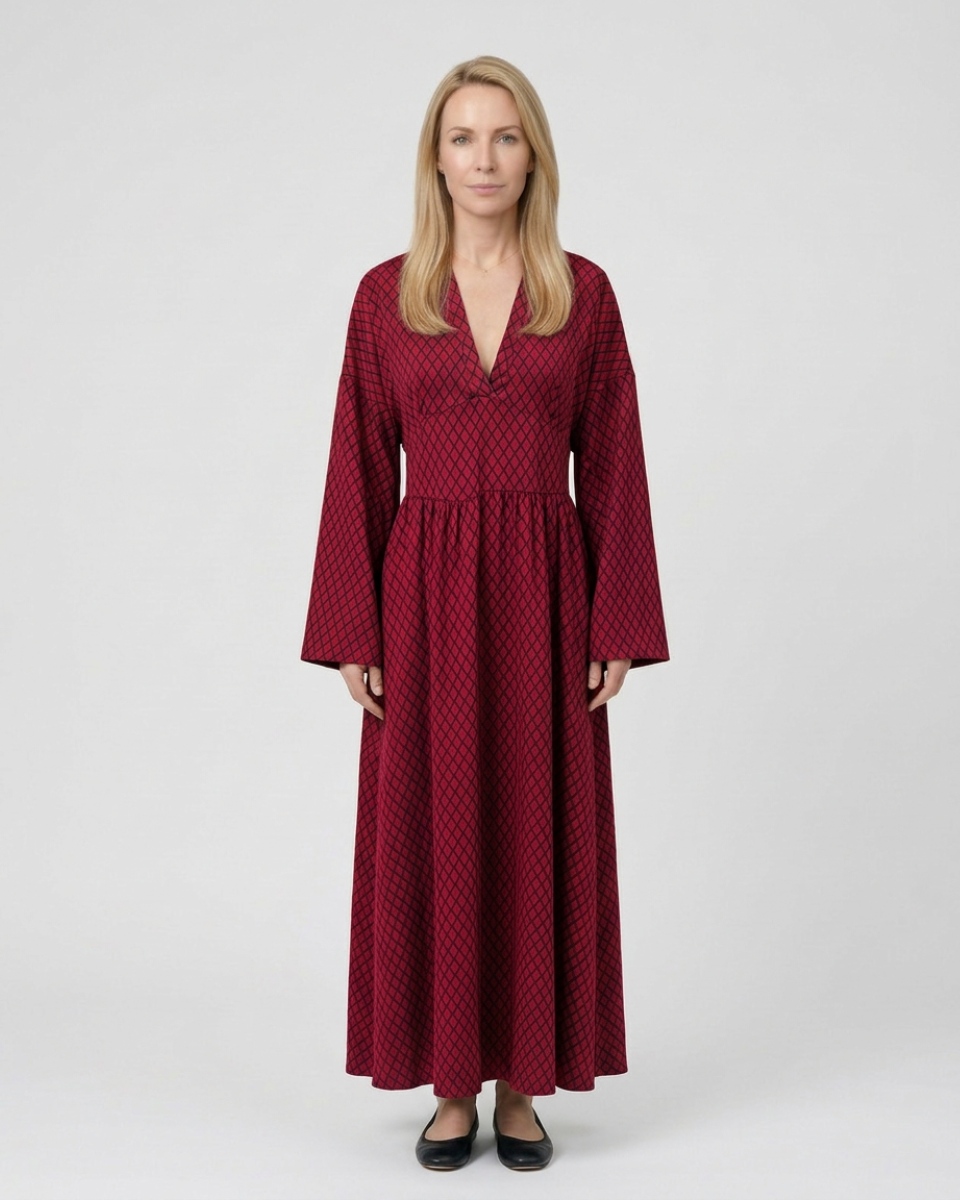 Women's Radiant Allure Long Sleeve Maxi Dress