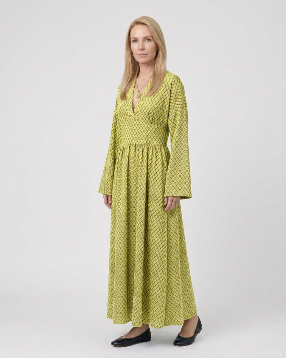Women's Radiant Allure Long Sleeve Maxi Dress