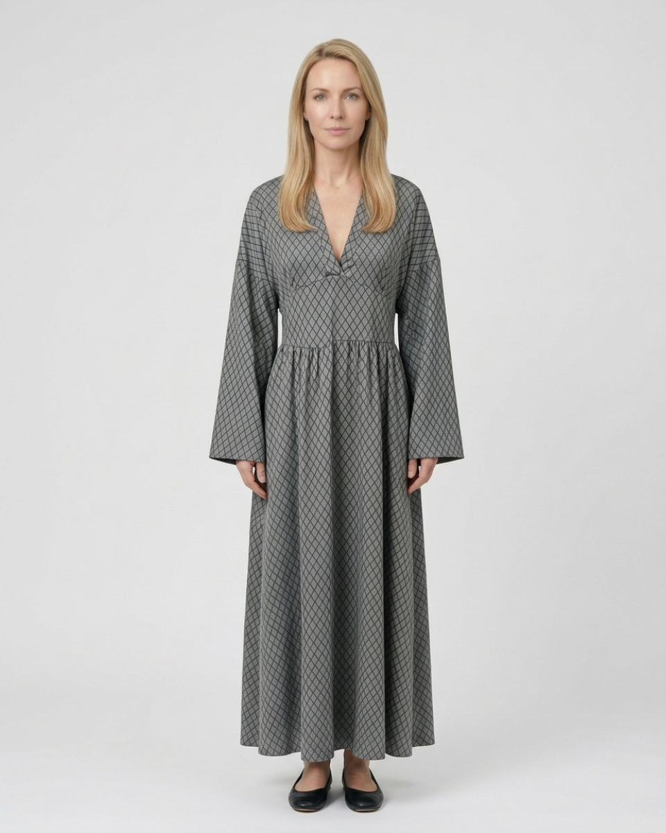 Women's Radiant Allure Long Sleeve Maxi Dress
