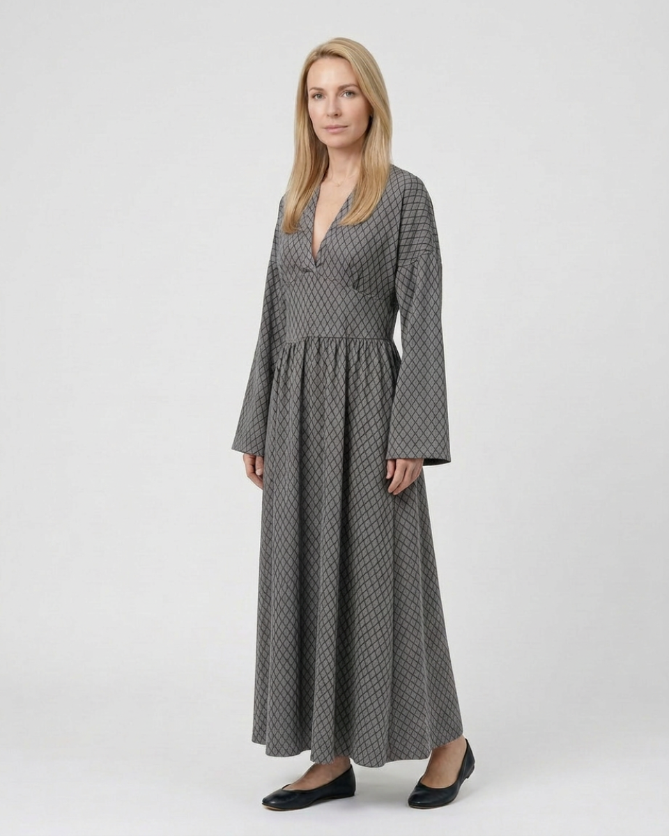 Women's Radiant Allure Long Sleeve Maxi Dress