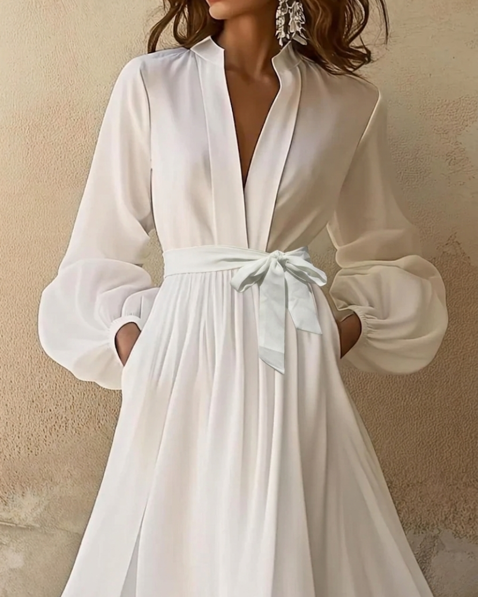 Women's Whispers of Grace Pleated Maxi Dress