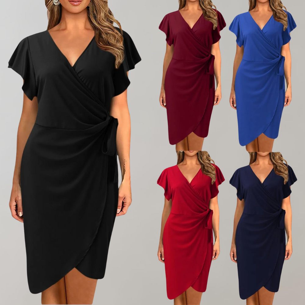 Women's Midi Summer Dress – Flowy A-Line Timeless Design