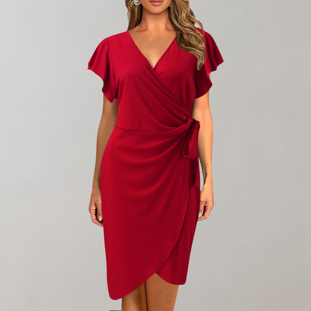 Women's Midi Summer Dress – Flowy A-Line Timeless Design