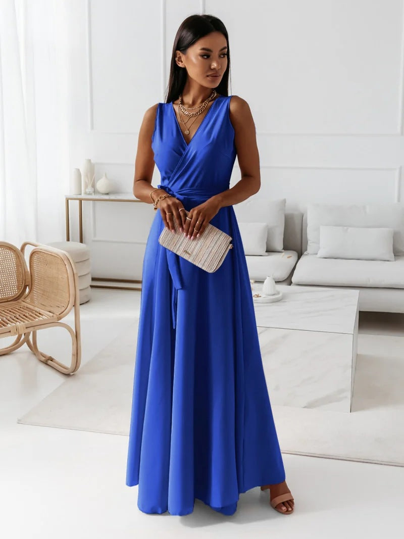 Women's Wedding Guest Wrap Maxi Dress – Flattering Elegant Occasion Style