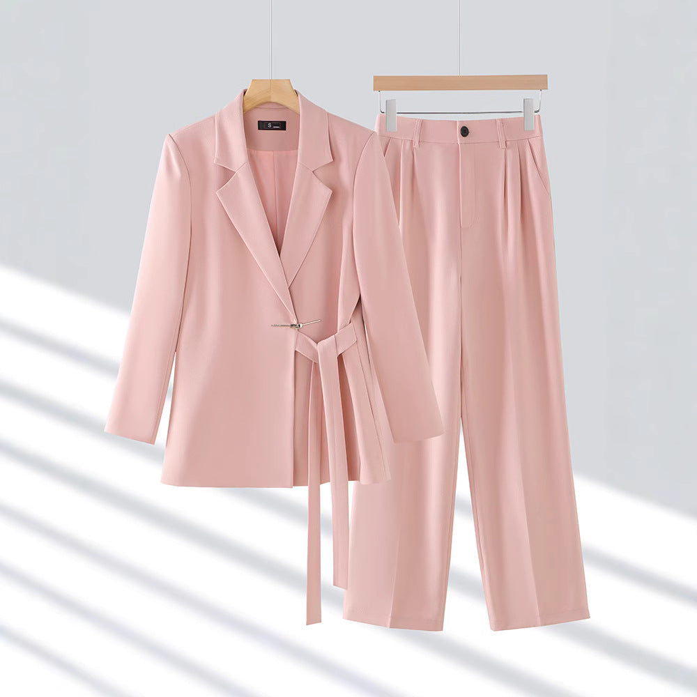 Women's Tailored Suit Set – Long Blazer Elegant Style