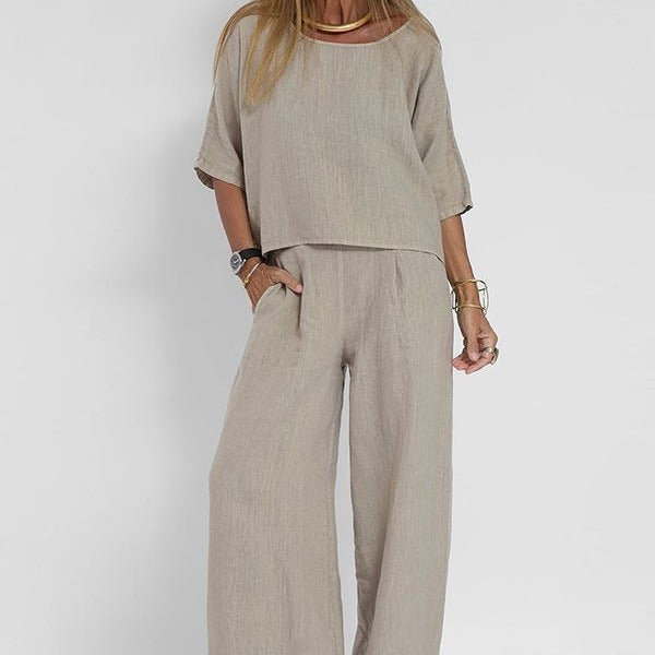 Women's Loose Fit Matching Set – Comfortable Everyday Style