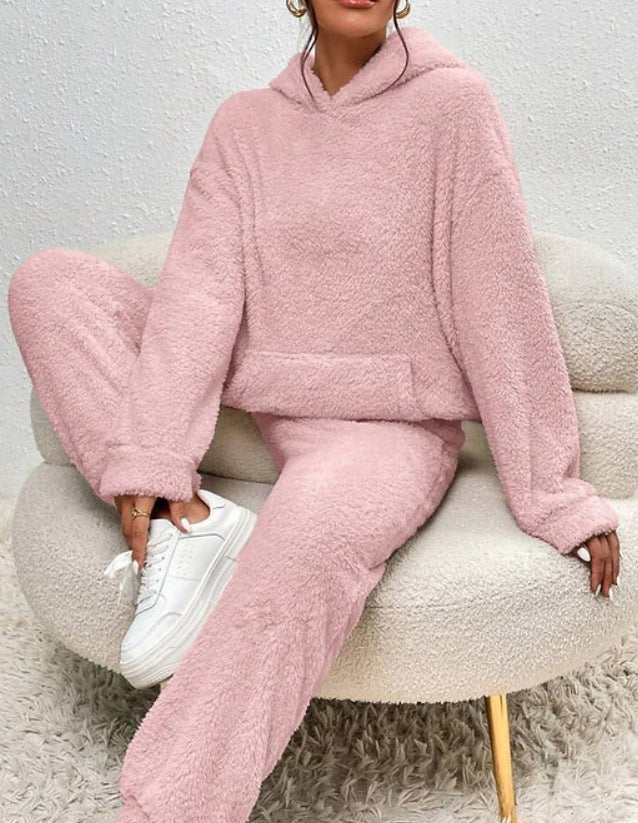 Women's Fleece Lounge Set – Hoodie and Joggers Cozy Comfort Style