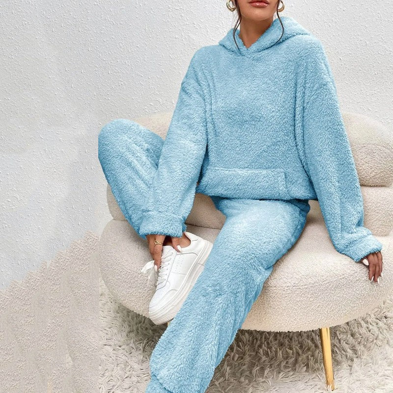 Women's Fleece Lounge Set – Hoodie and Joggers Cozy Comfort Style