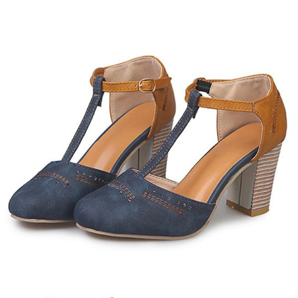 Women's Vintage Style Ankle Strap Heels – Elegant Occasion Style