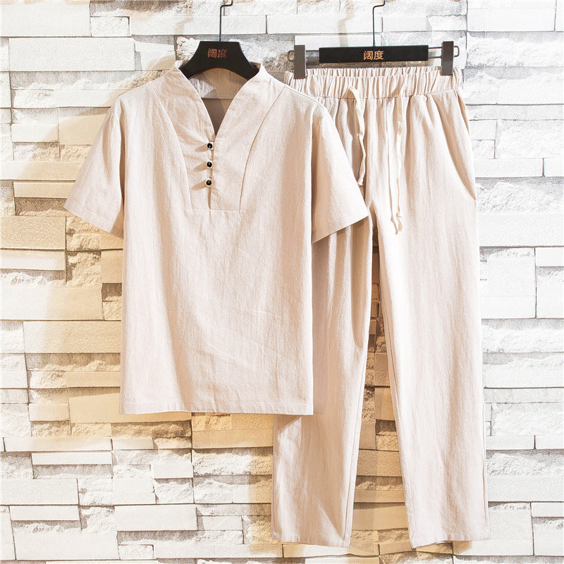 Men's Summer T-Shirt and Shorts Set – Lightweight Casual Everyday Style