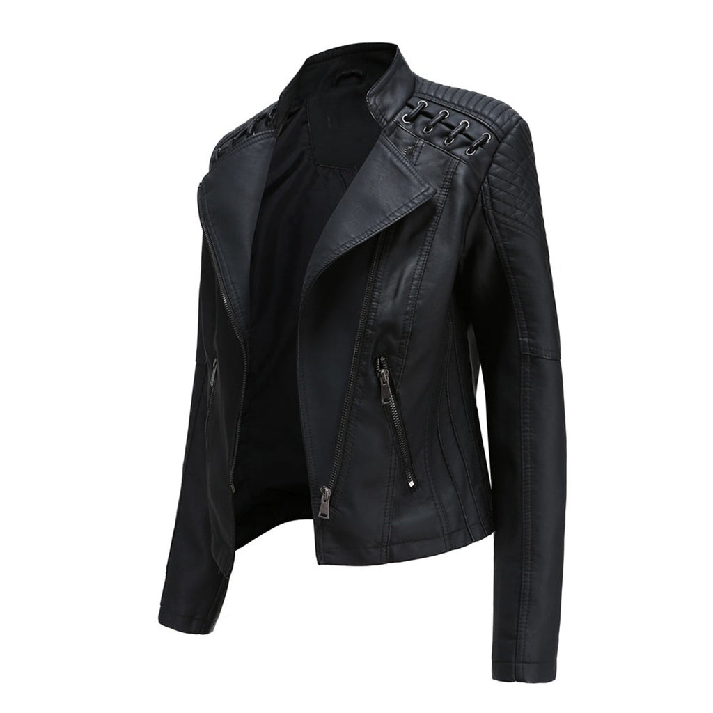Women's Zipper Front Jacket – Trendy Everyday Outerwear Style