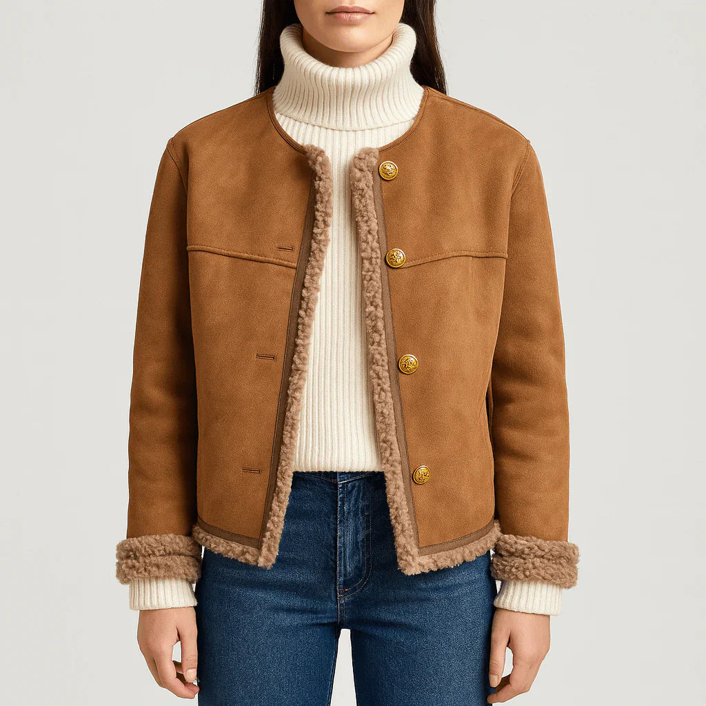 Women's Luxurious Autumn Jacket – Chic Seasonal Outerwear Style