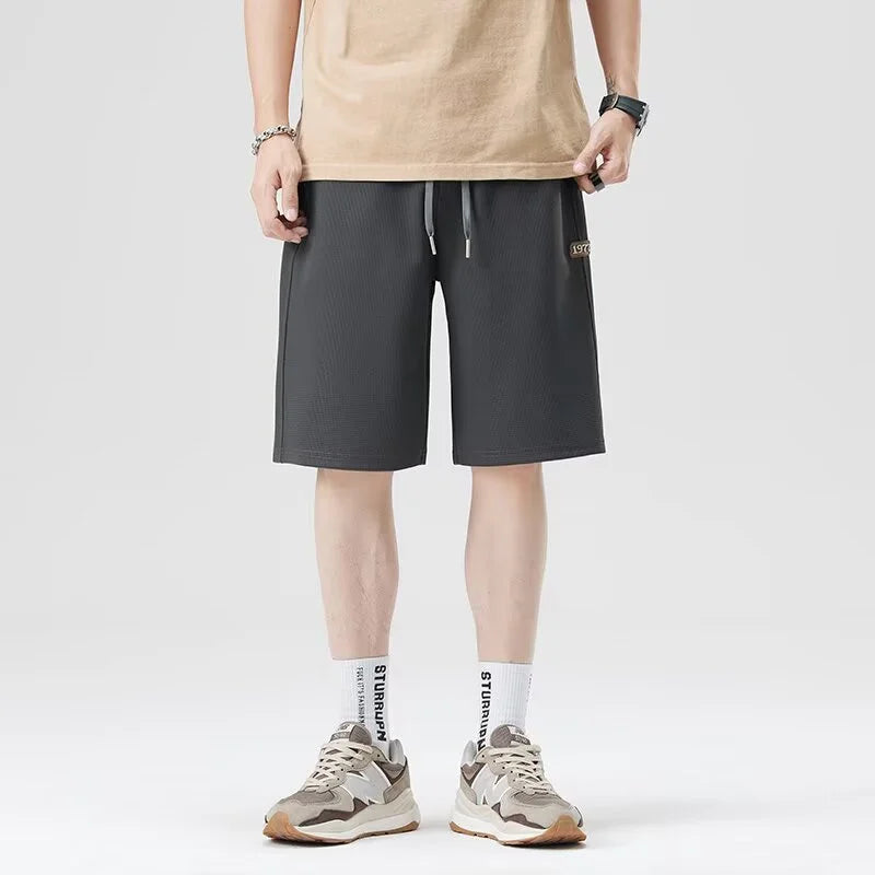 Men's Baggy Sweat Shorts - Breathable Casual Lounge Shorts