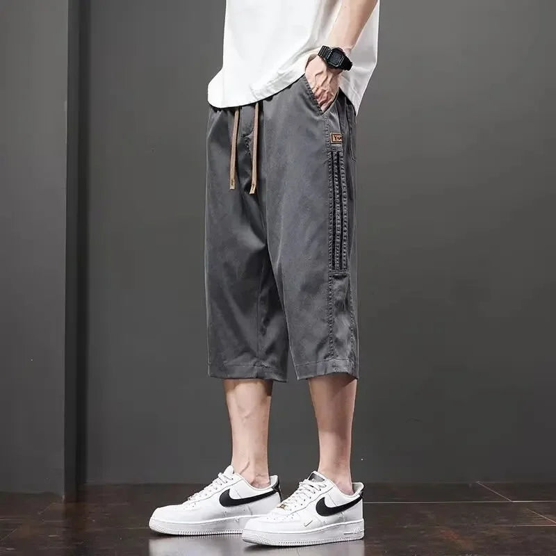 Men's Loose Straight Pants - Lightweight Casual Trousers