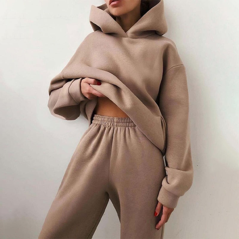 Women's Oversized Jogging Set – Comfortable Trendy Lounge Style