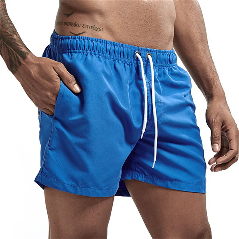 Men's Quick-Dry Swim Shorts - Beach and Pool Shorts