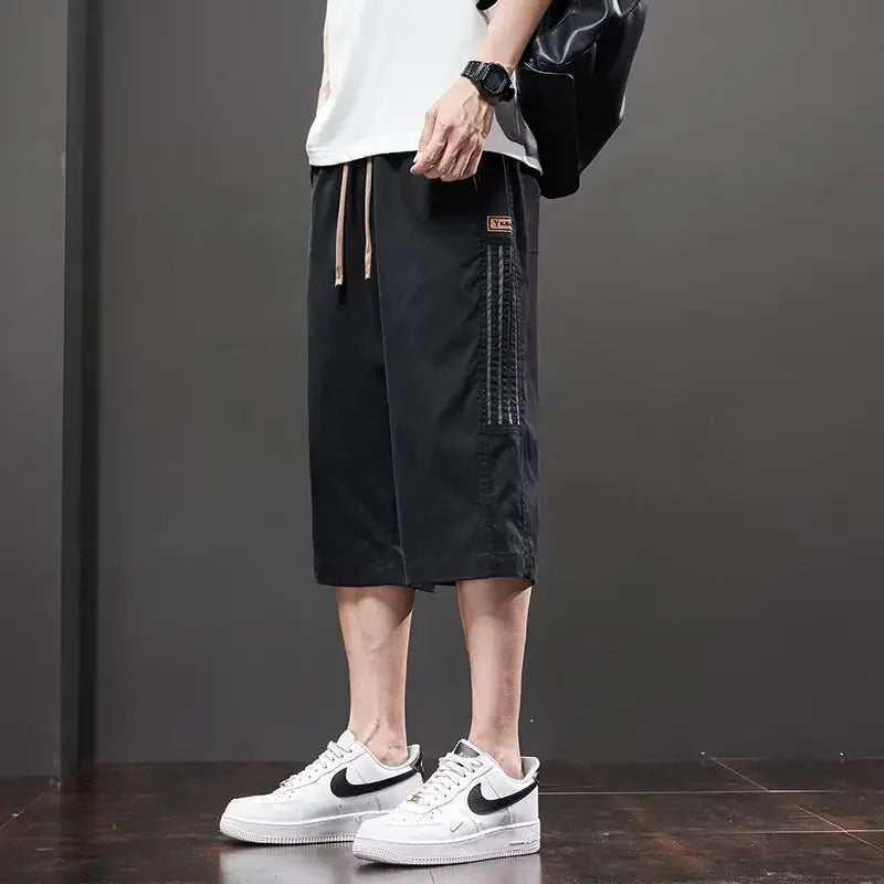 Men's Loose Straight Pants - Lightweight Casual Trousers