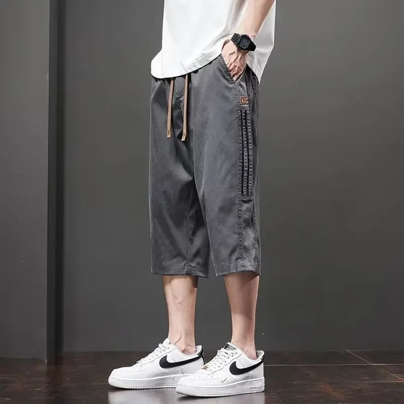 Men's Loose Straight Pants - Lightweight Casual Trousers