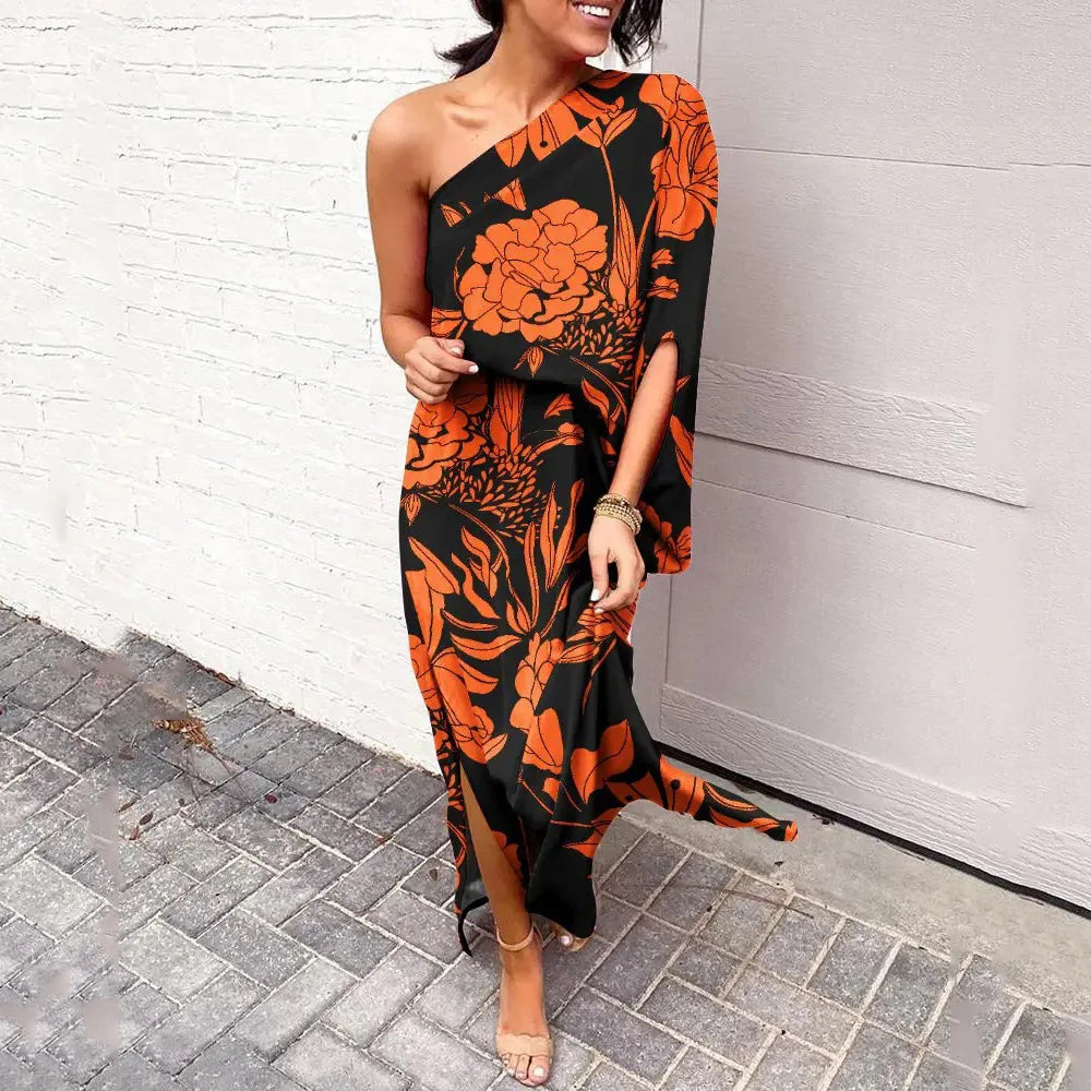 Women's Elegant Midi Dress – Comfortable Feminine Everyday Style