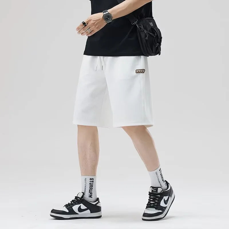 Men's Baggy Sweat Shorts - Breathable Casual Lounge Shorts