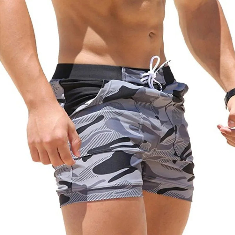 Men's Quick-Dry Swim Shorts - Lightweight Beach Trunks for Summer