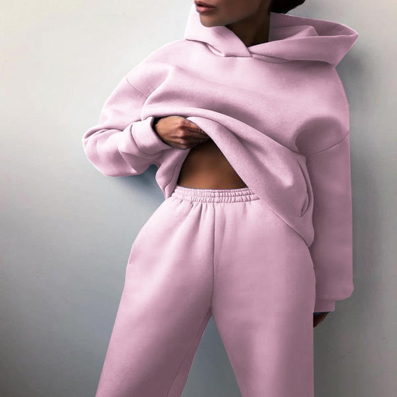 Women's Oversized Jogging Set – Comfortable Trendy Lounge Style