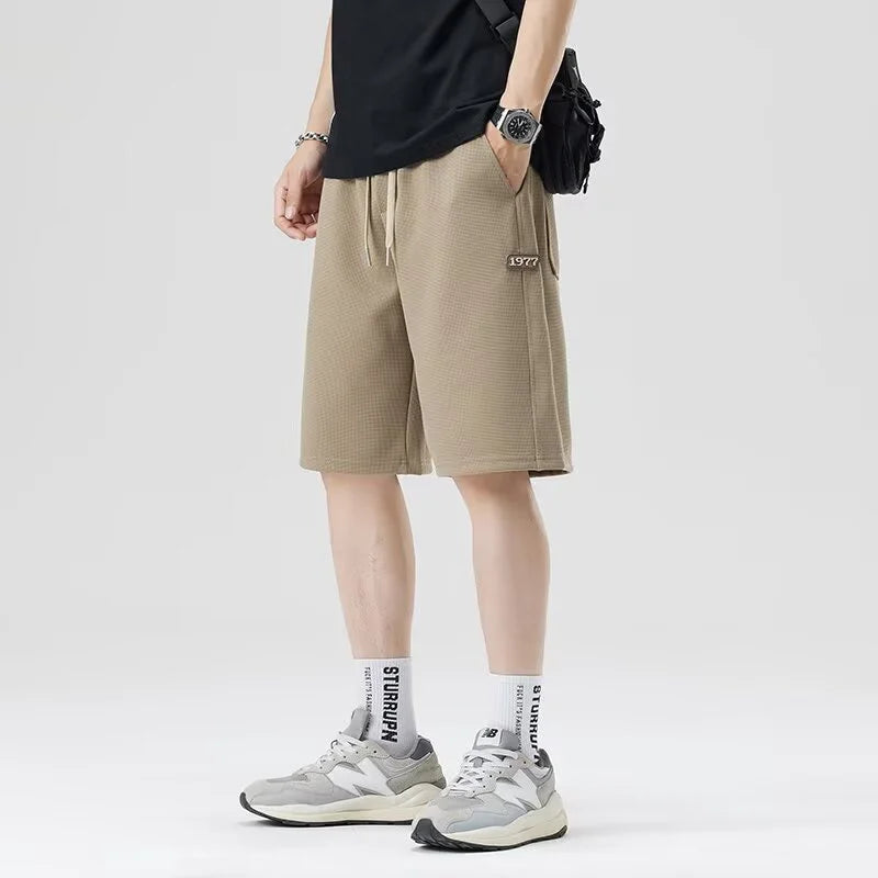 Men's Baggy Sweat Shorts - Breathable Casual Lounge Shorts