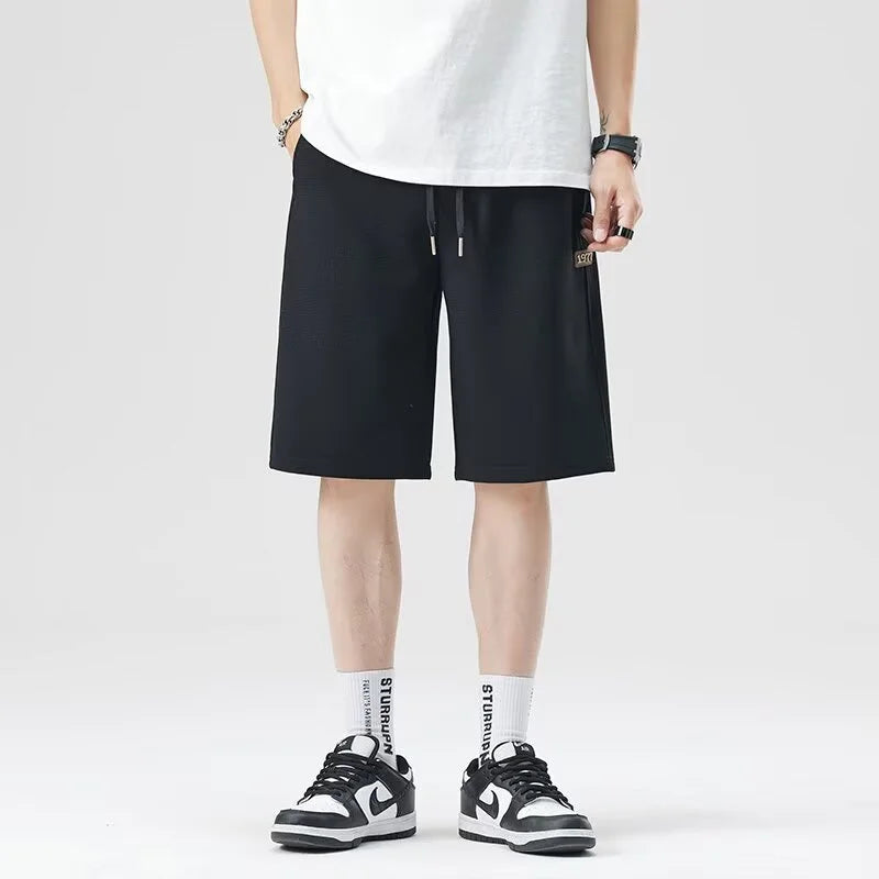 Men's Baggy Sweat Shorts - Breathable Casual Lounge Shorts