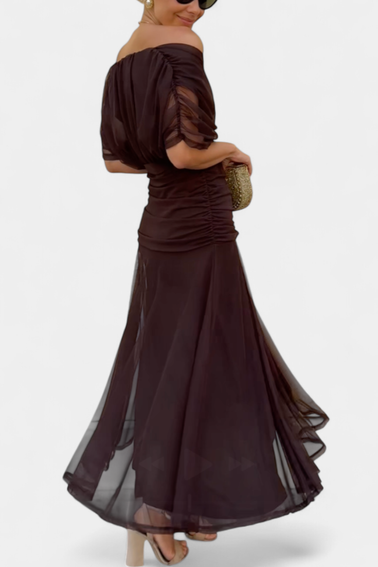 Women's Floral Maxi Dress – V-Neck Flowy Elegant Summer Style