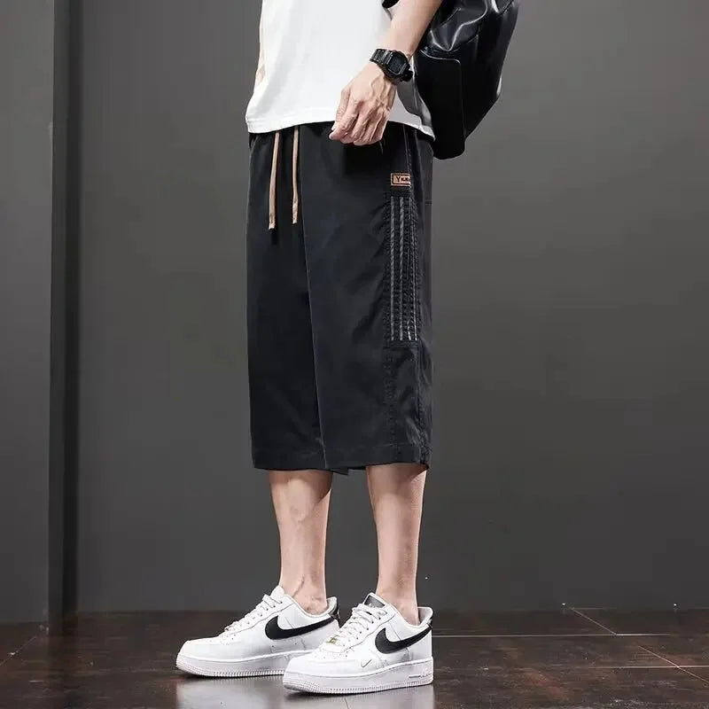 Men's Loose Straight Pants - Lightweight Casual Trousers