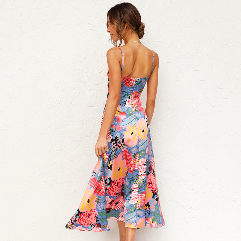 Women's Wedding Guest Floral Maxi Dress – Romantic Occasion Style