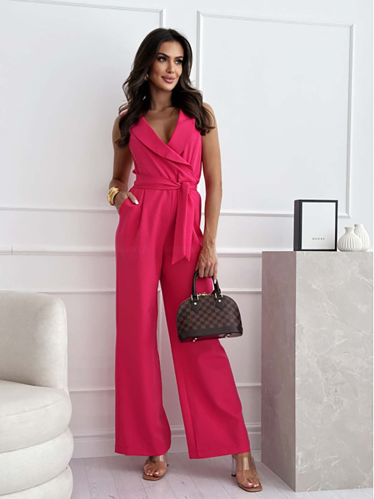 Women's Sleeveless Jumpsuit – Elegant Chic Comfortable Style