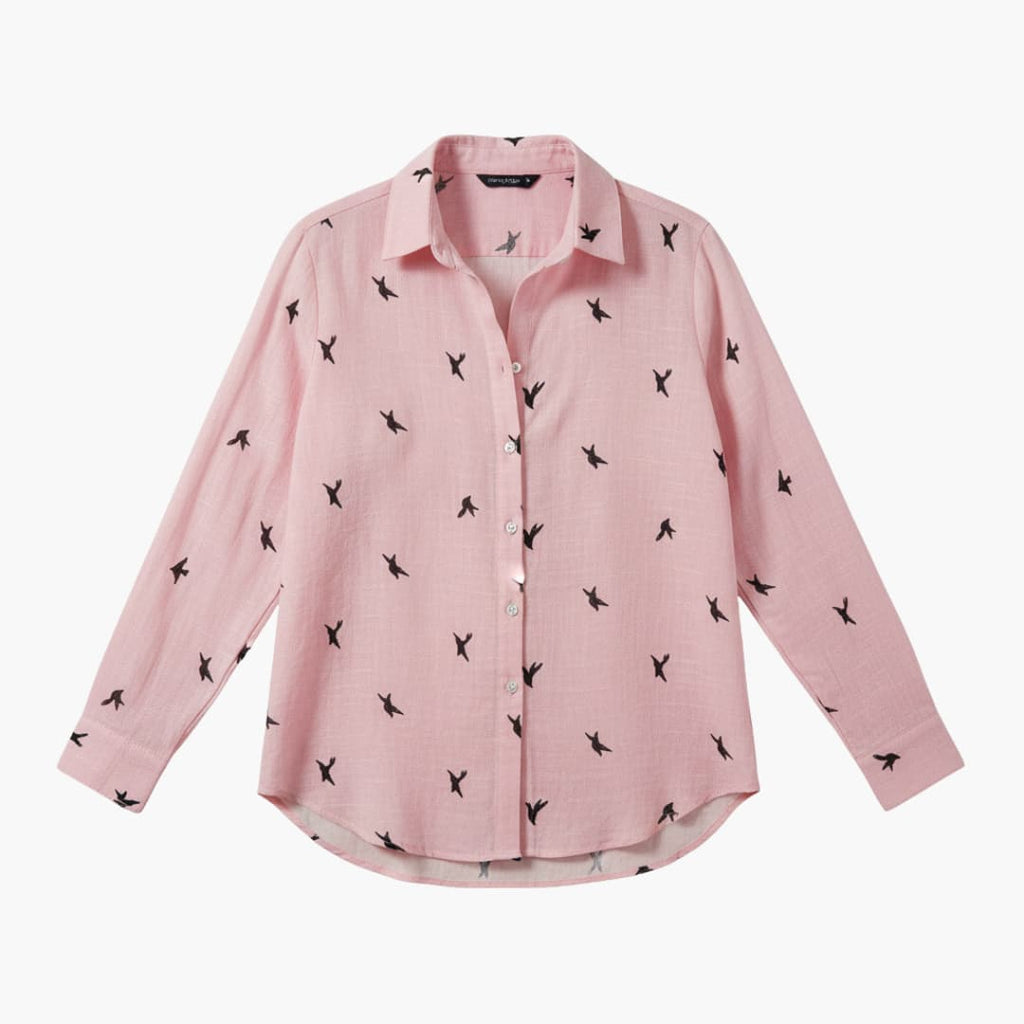 Women's Button-Front Long Sleeve Blouse – Timeless Everyday Style