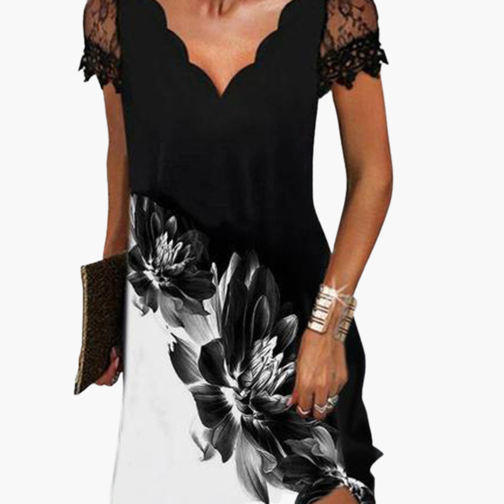 Women's Decorative Detail Dress – Minimal Chic Everyday Style