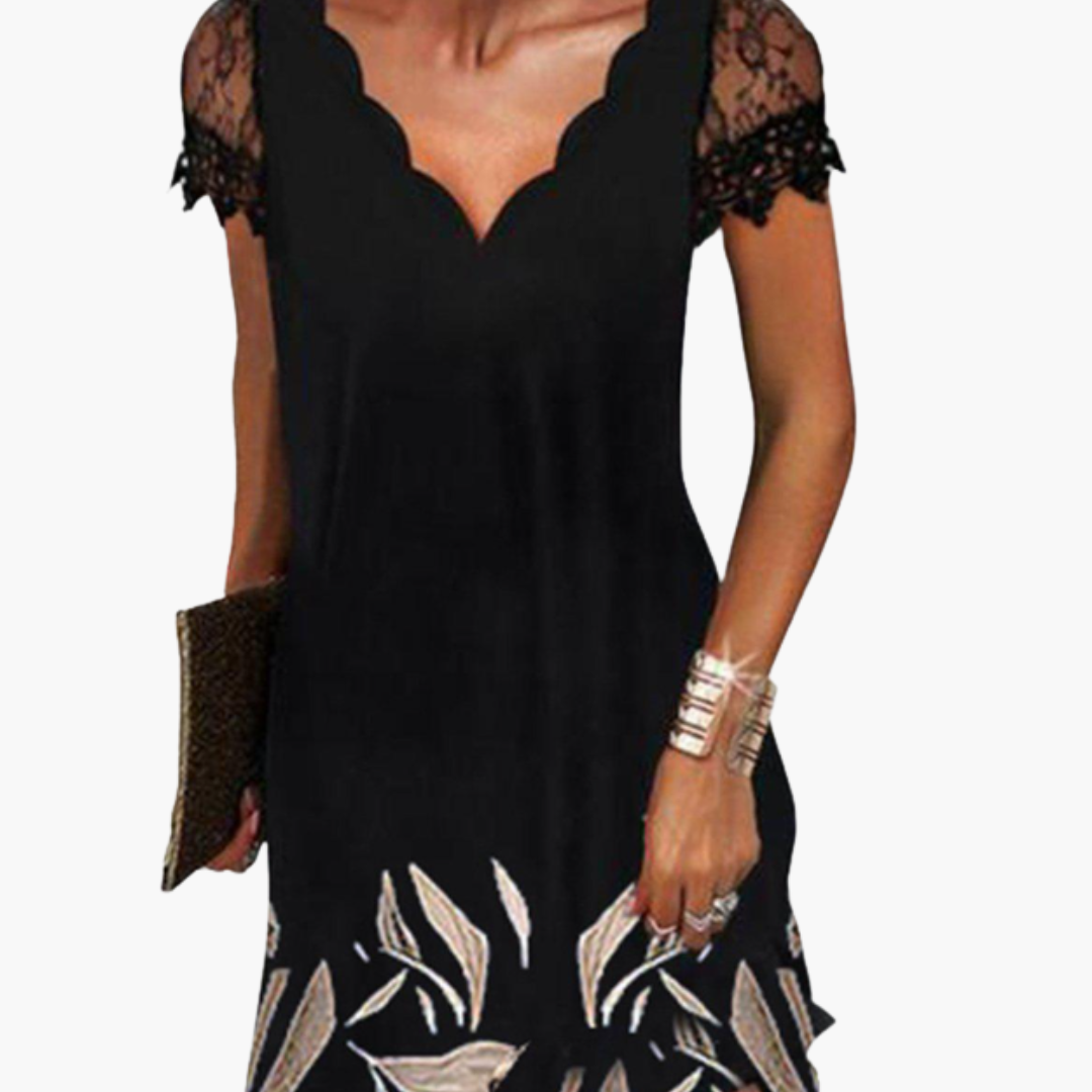Women's Decorative Detail Dress – Minimal Chic Everyday Style