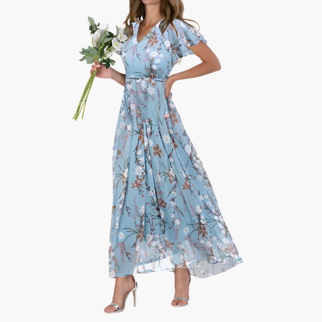 Women's Round Neck Midi Dress – Straight Fit Easy Everyday Style