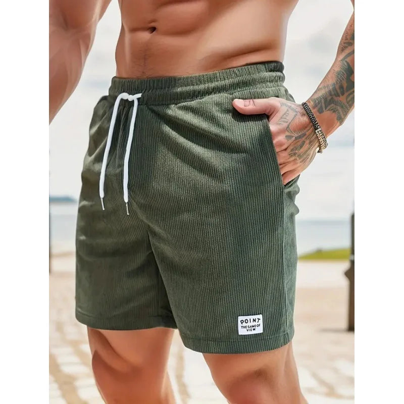 Men's Casual Drawstring Shorts - Lightweight Summer Shorts